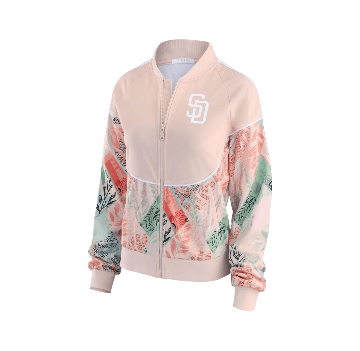 Raglan Full Zip Track Jacket - Sand Free Size